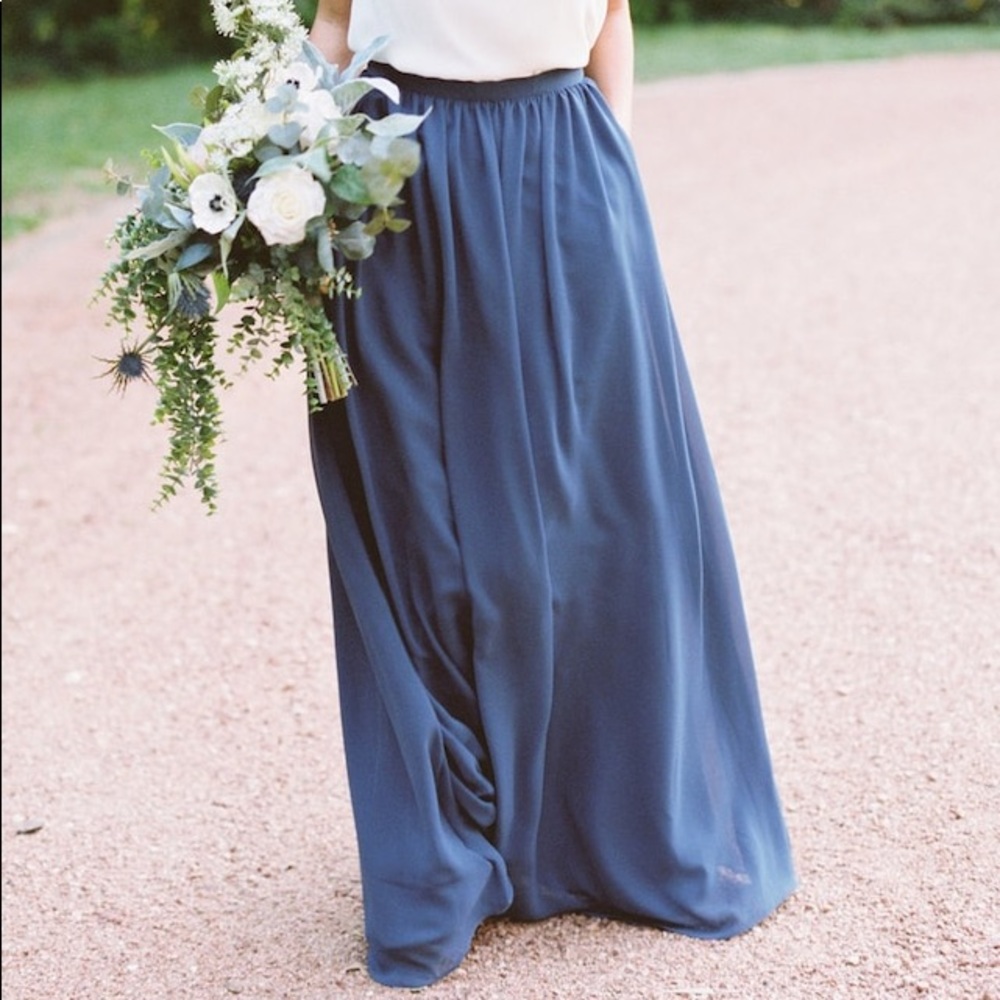 Revelry Clara Chiffon Maxi Skirt